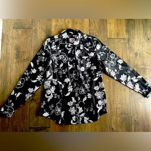 WOMENS VINTAGE ROPER PEARL SNAP DOWN WESTERN SHIRT SIZE XL